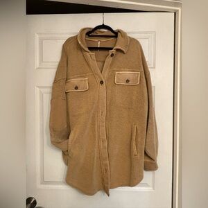 Free people tan ruby jacket size large